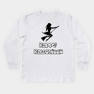 Happy Halloween - Pretty Halloween Witch - 1510201519 Kids Long Sleeve T-Shirt